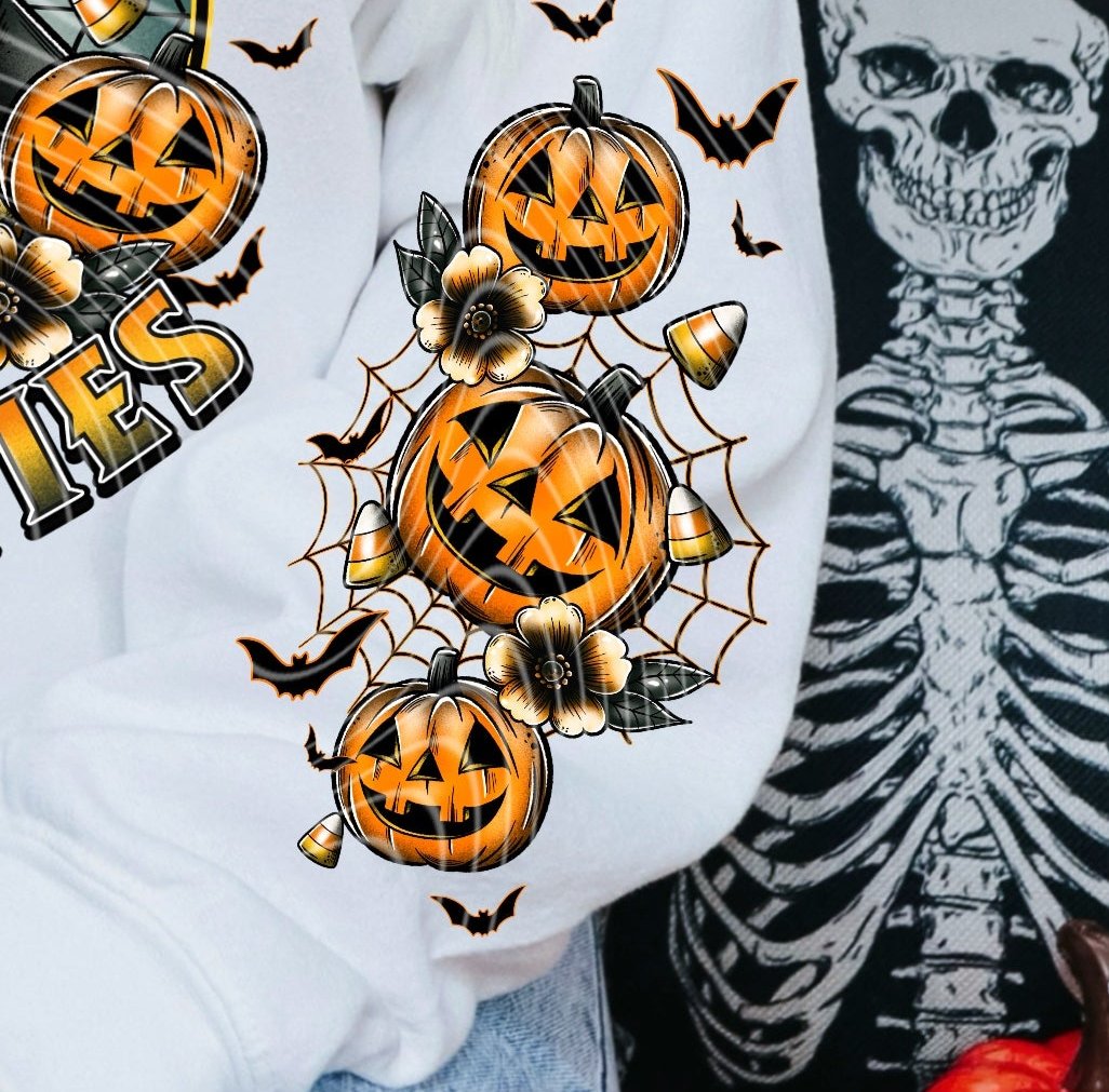 DTF Transfer Halloween Lets Watch Scary Movies