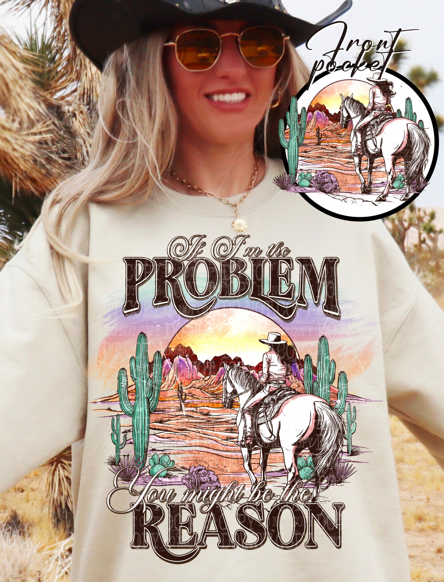 DTF Transfer Rustic Country If I am The problem Morgan Wallen