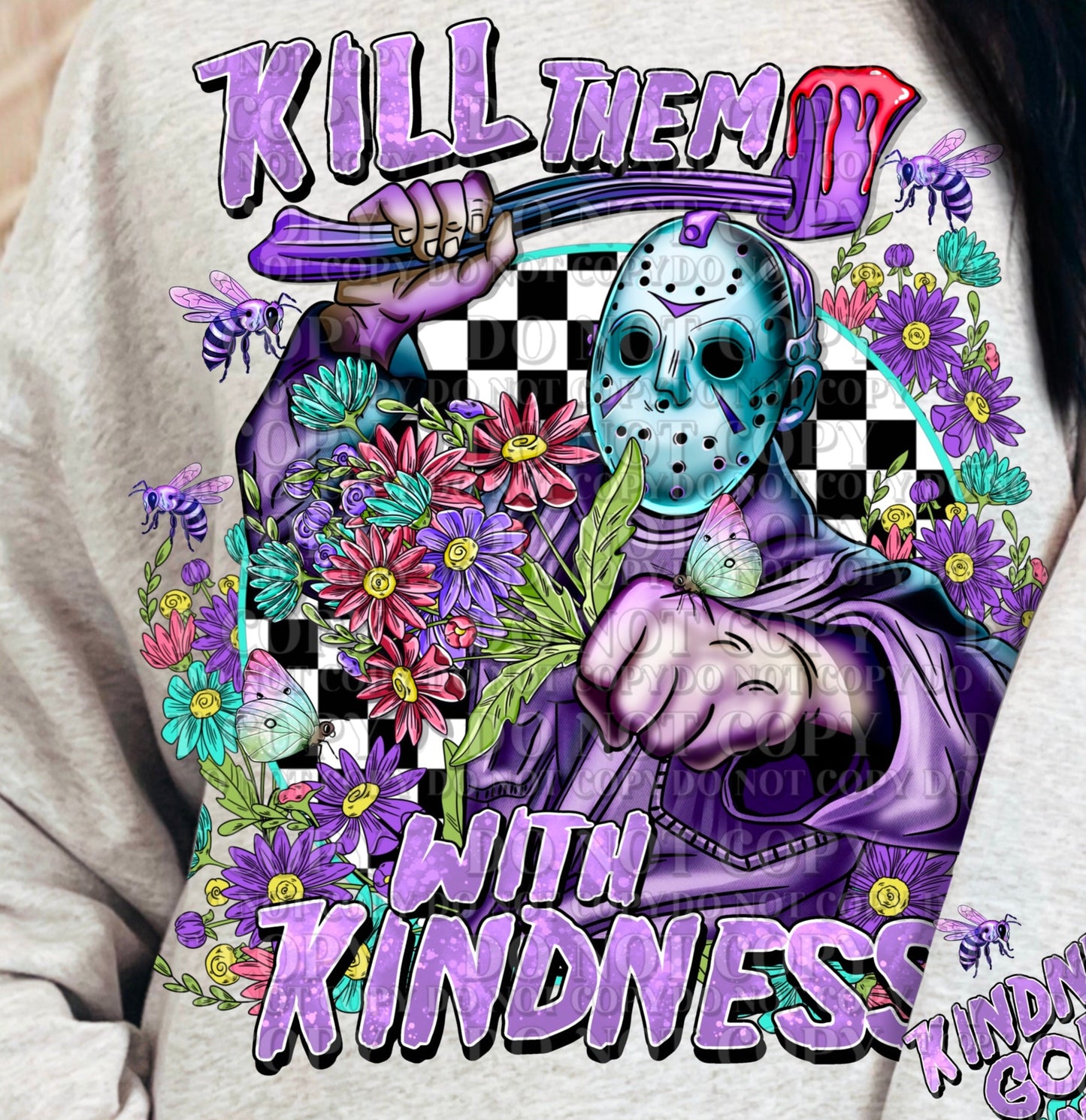 DTF Transfer Jason Kill Them w/ Kindness