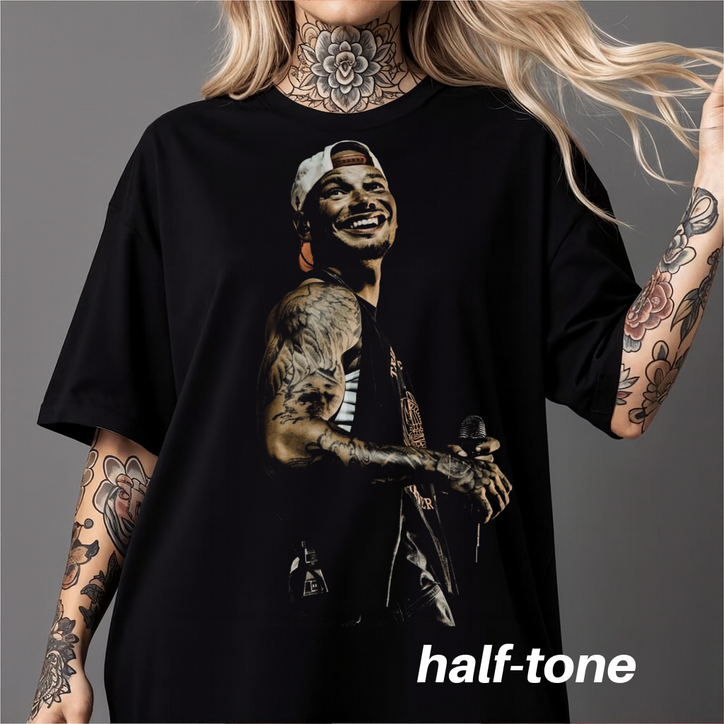 DTF Transfer Half-Tone K Brownn Country