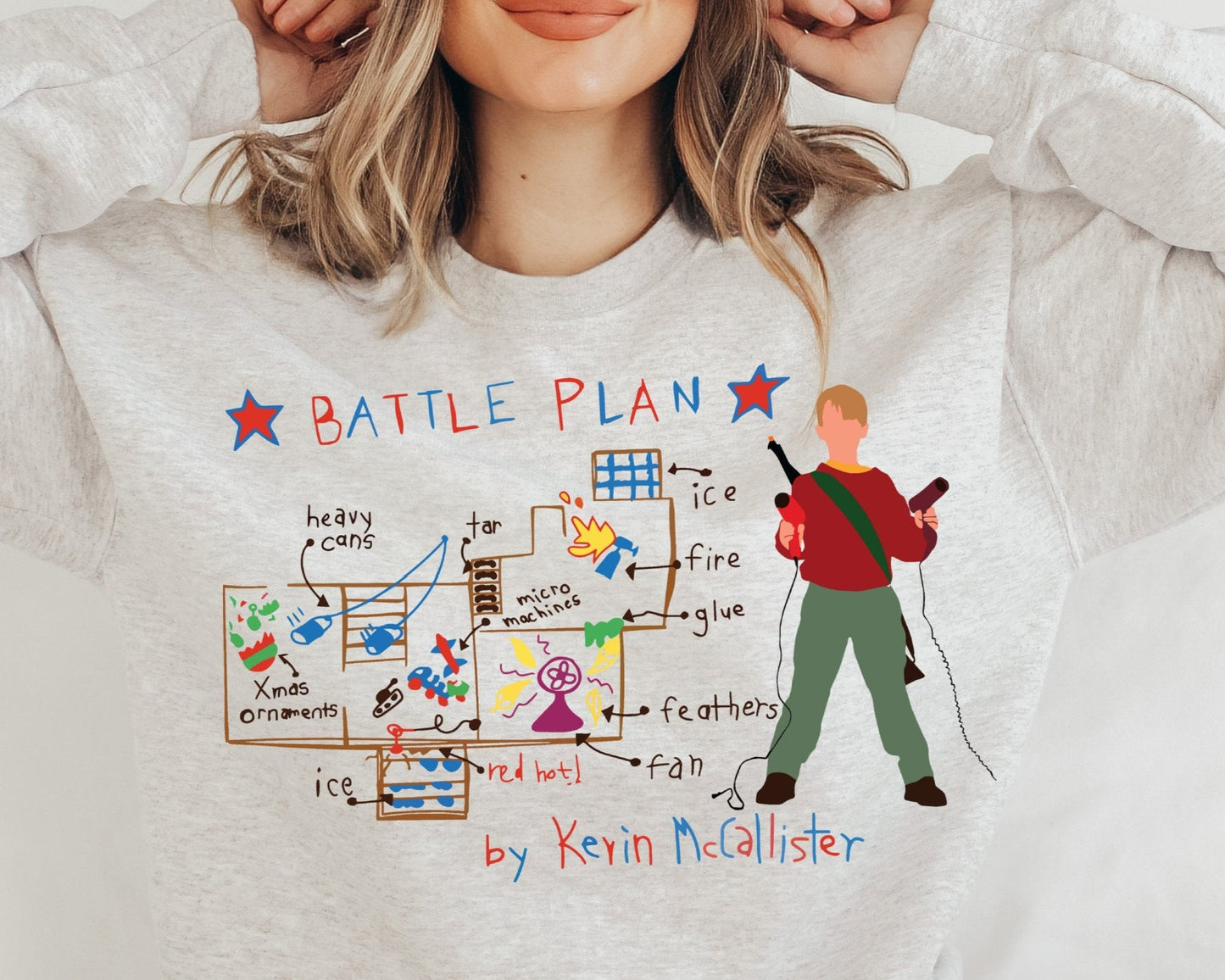 Sweatshirt Hoodie Or T-Shirt Christmas Kevin's Plan