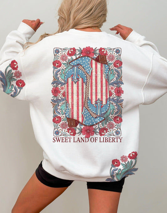 Cowboy Boats T-Shirt or Sweatshirt with Liberty Sweet Land Design