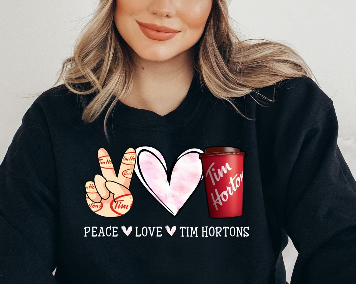 Sweatshirt Crew T-Shirt & Hoodie Peace Love Tim's