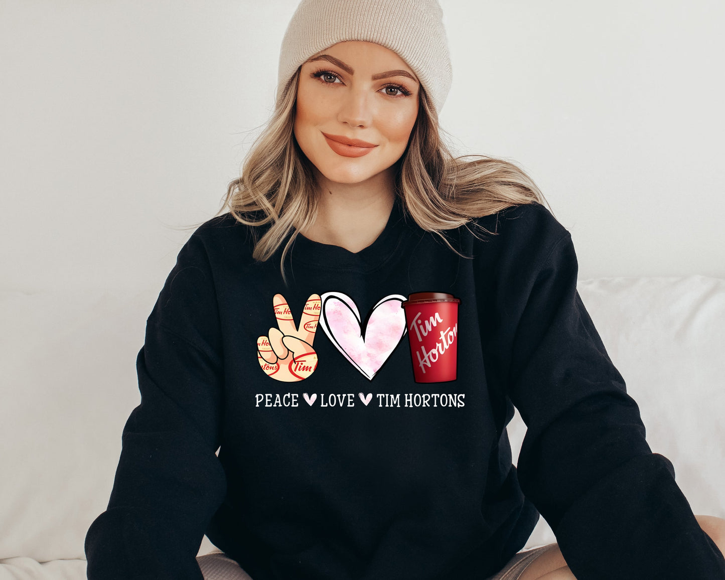 Sweatshirt Crew T-Shirt & Hoodie Peace Love Tim's