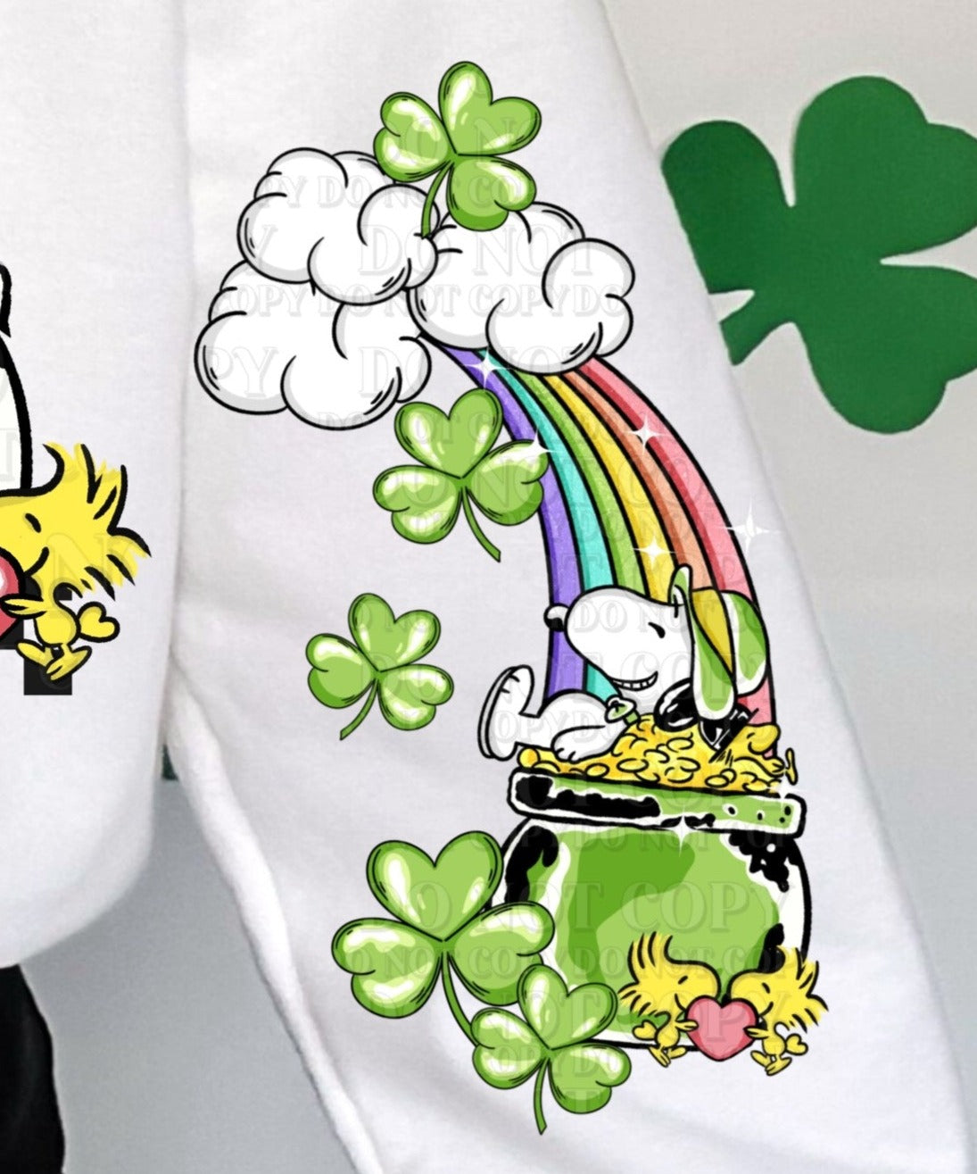 DTF Transfer St Patrick Day Peanuts w/ Sleeve offered