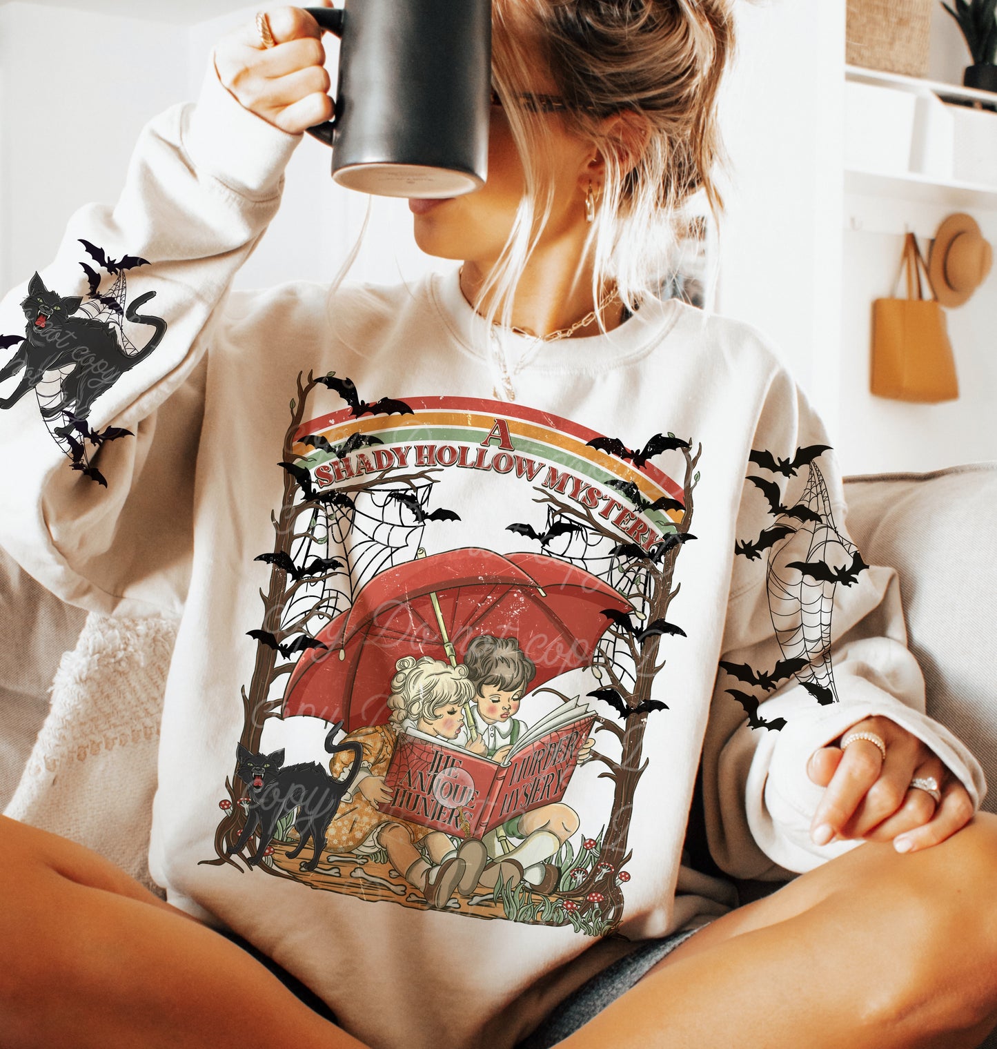 DTF Transfer Vintage Halloween A Shady Hollow Mystery