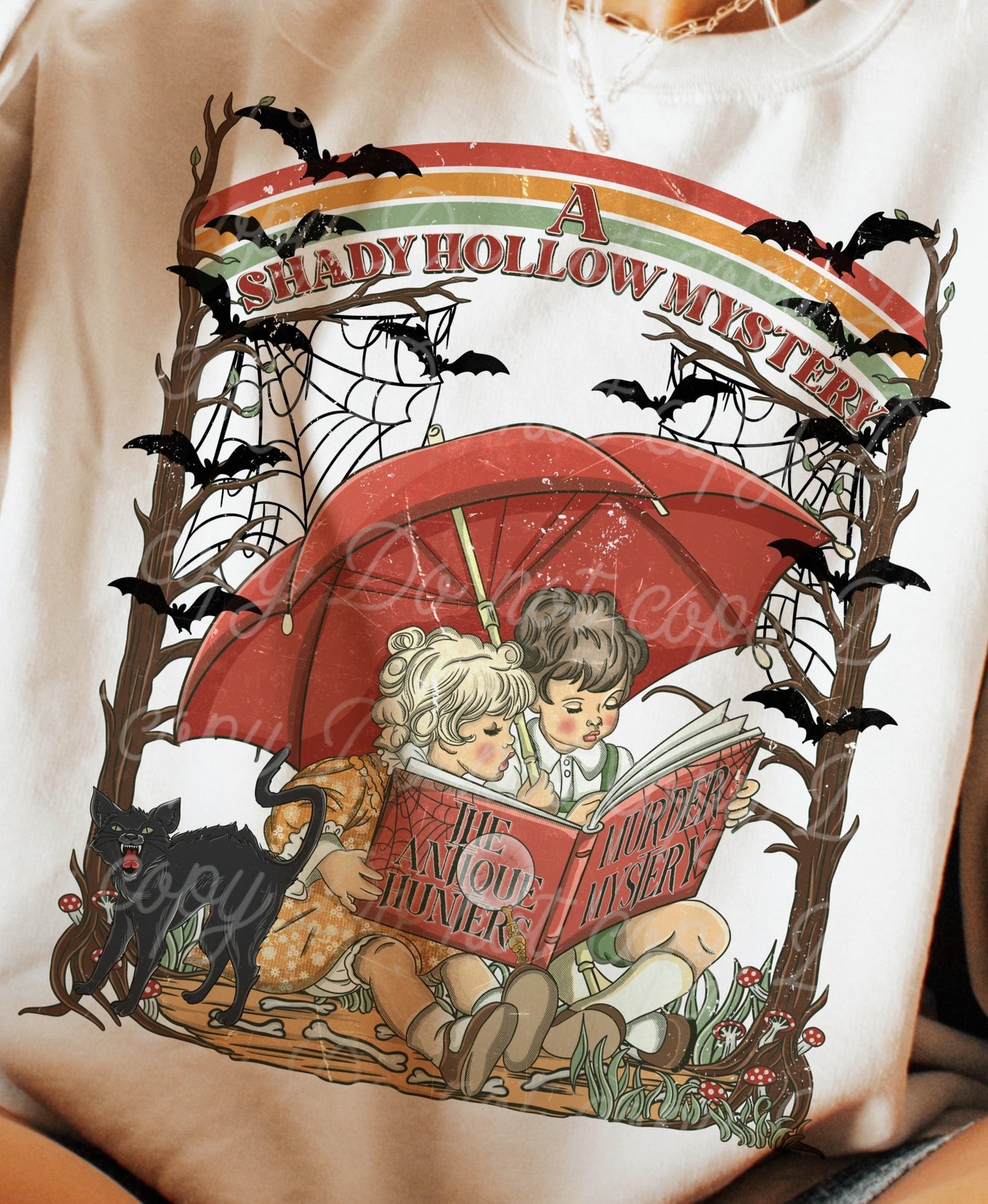 T-Shirt Or Sweatshirt Vintage Halloween A Shady Hollow Mystery