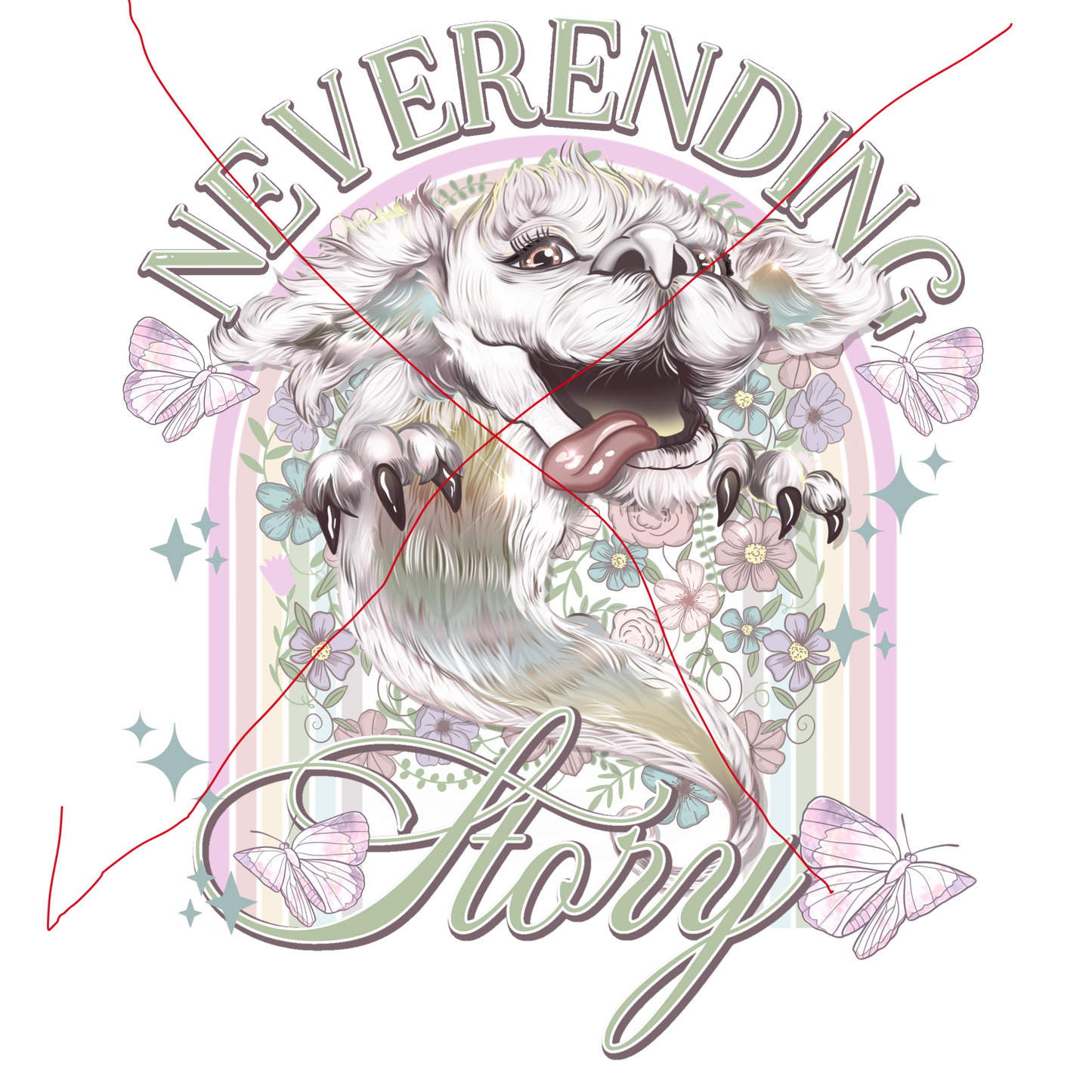 DTF Transfer Vintage Never Ending Story - Sleeves Offered