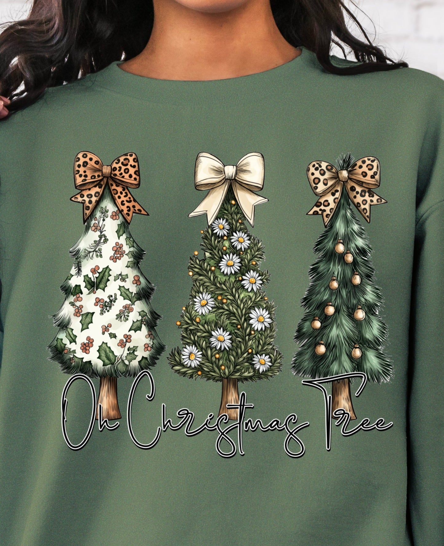 DTF Transfer Christmas Ho Christmas Tree Oh Christmas Tree
