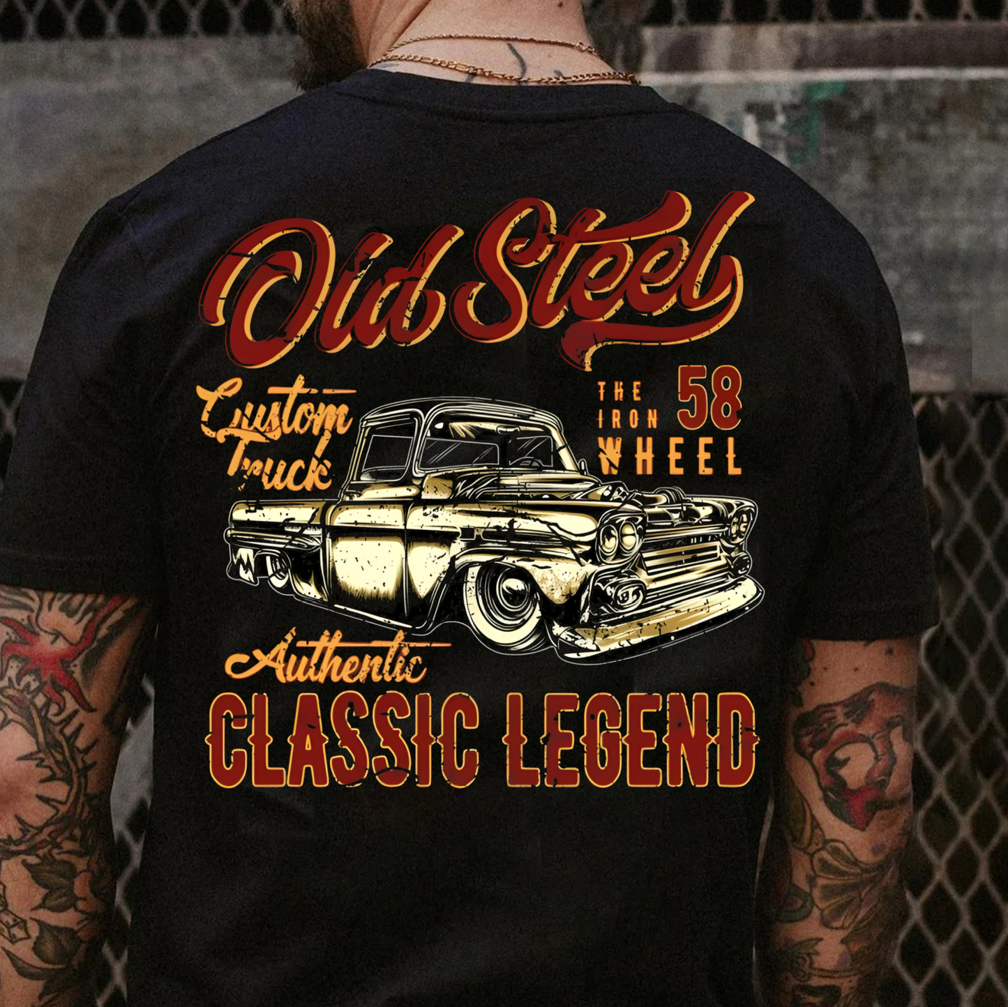 Sweatshirt Hoodie Or T-Shirt Gear Heads Old Steel Vintage