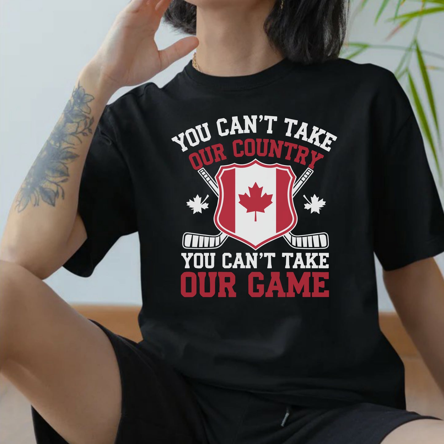 DTF Transfer You Can't Take Our Country Hockey Canada Design