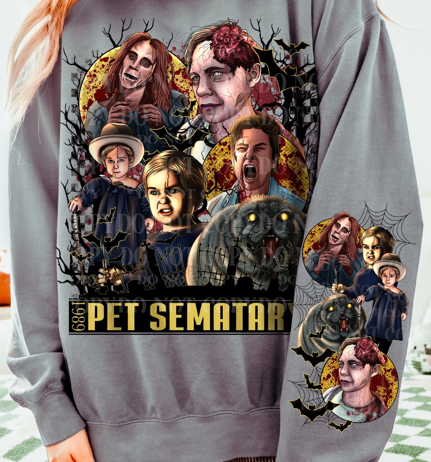 DTF Transfer Fall Halloween 1989 pet sematary