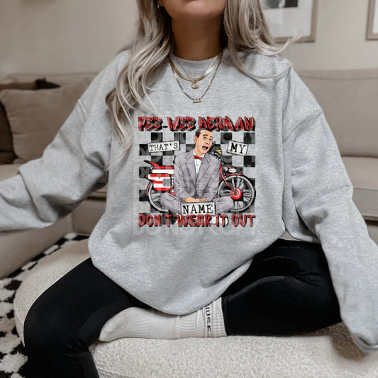 DTF Transfer Vintage Pee Wee Herman