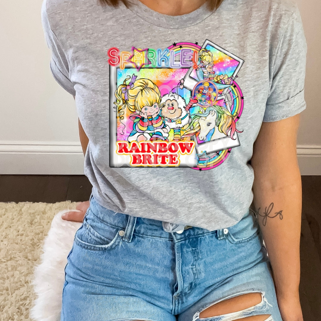 DTF Transfer Vintage Rainbow brite Jumbo Offered