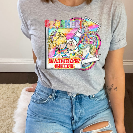DTF Transfer Vintage Rainbow brite Jumbo Offered