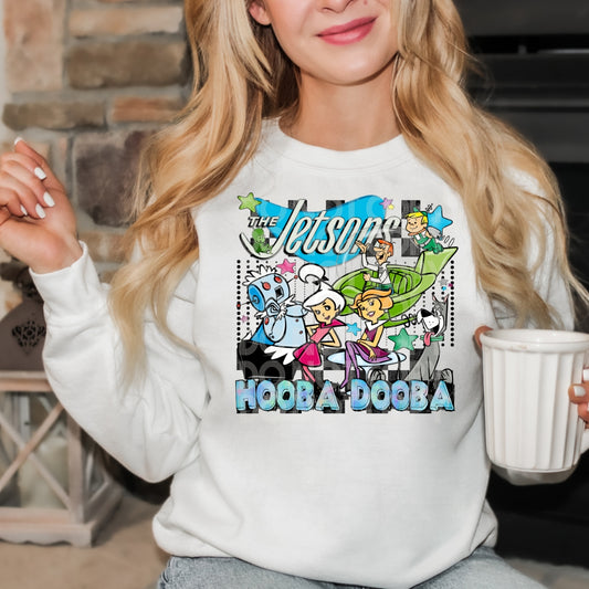 DTF Transfer Vintage Jet Sons w/  Sleeve Print offered