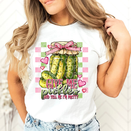 DTF Transfer Valentines Gives Me Pickles