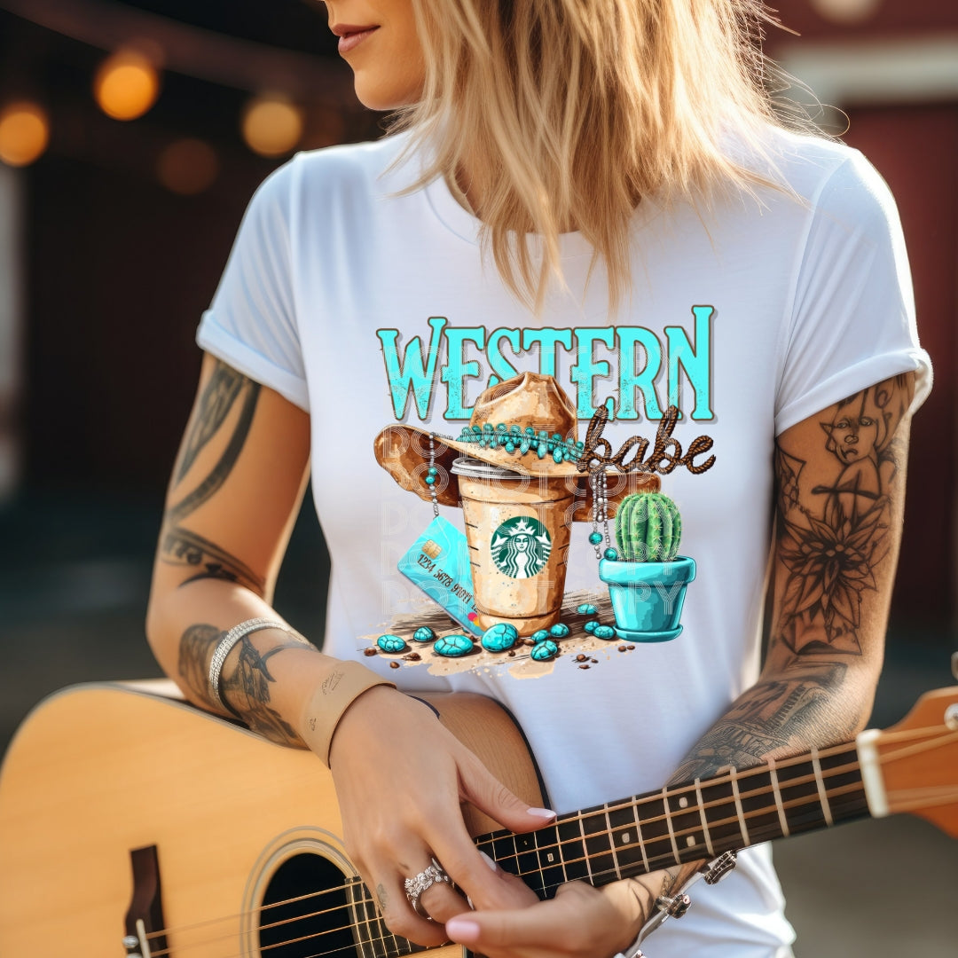 DTF Transfer Rustic Country Western Babe
