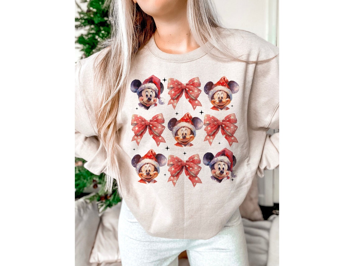 DTF Transfer Christmas Mouse and Bows