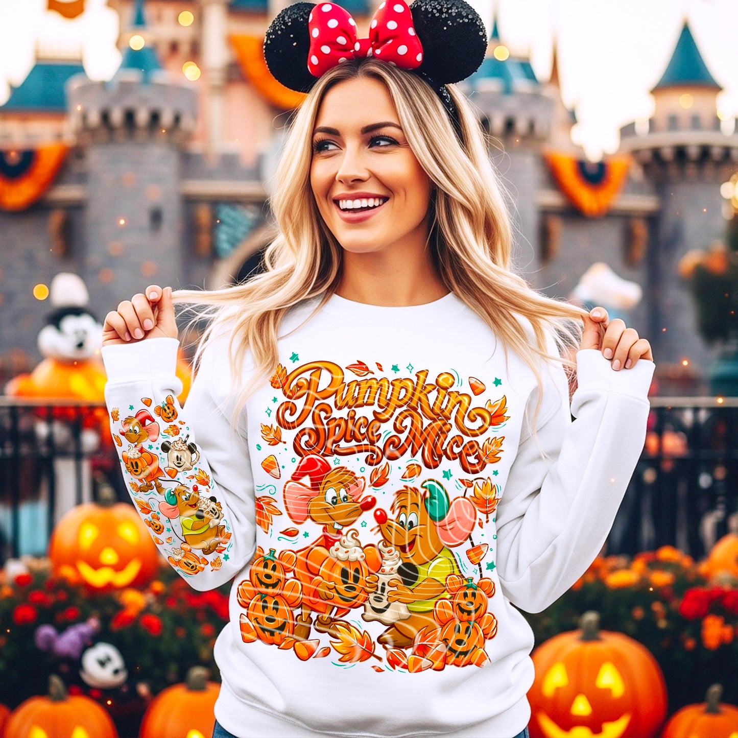 DTF Transfer Cozy Fall Pumpkin Spice Mice