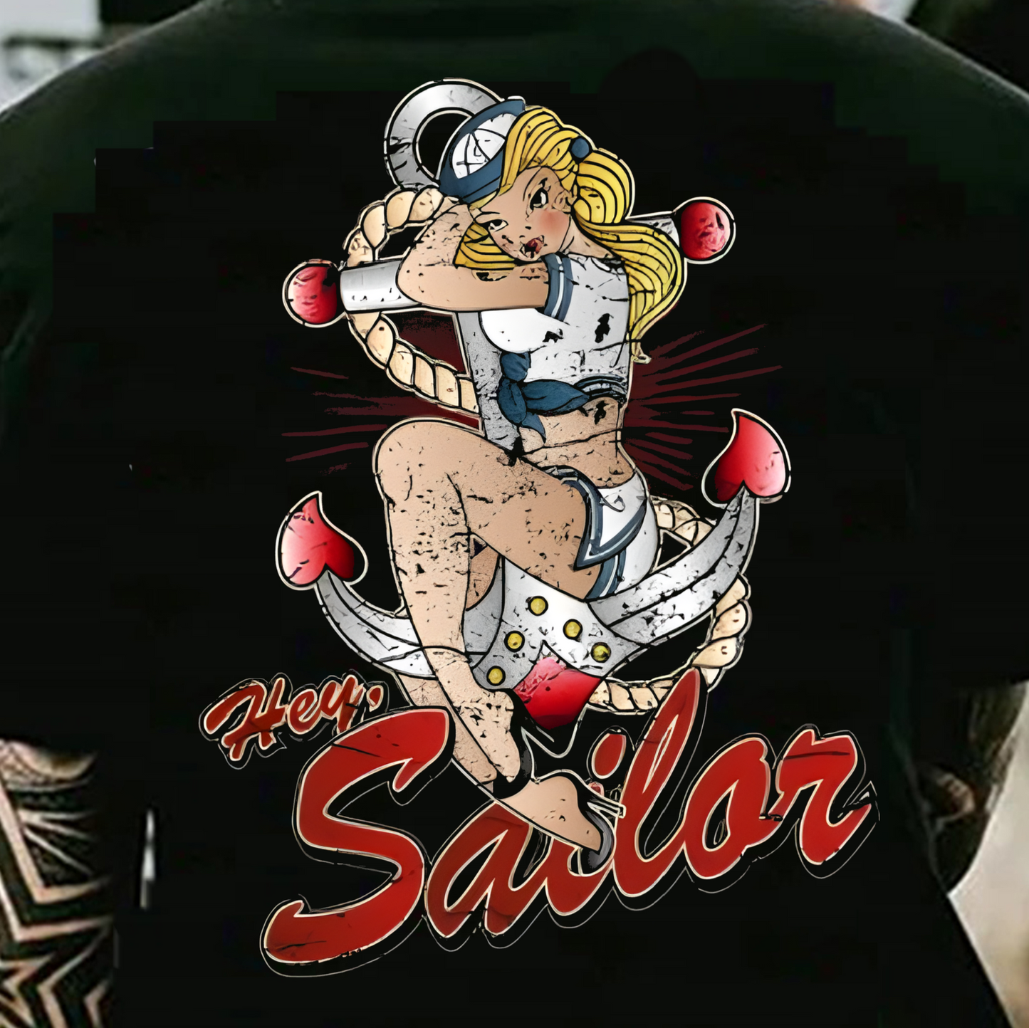 Sweatshirt Hoodie T-Shirt Gear Heads Vintage Style HEY SAILOR Pin Up