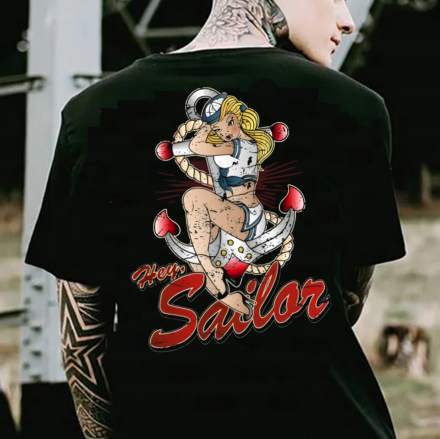 Sweatshirt Hoodie T-Shirt Gear Heads Vintage Style HEY SAILOR Pin Up