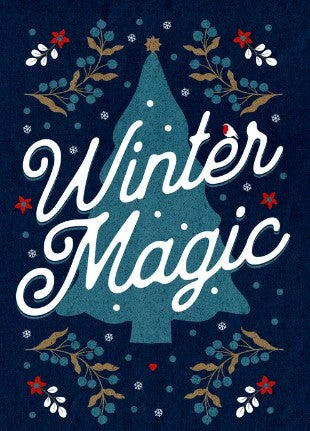 DTF Transfer Christmas Tree Winter Magic