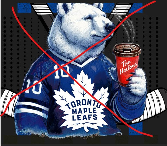 DTF Transfer Toronto Leaf's Polar Bear w/ Timmies