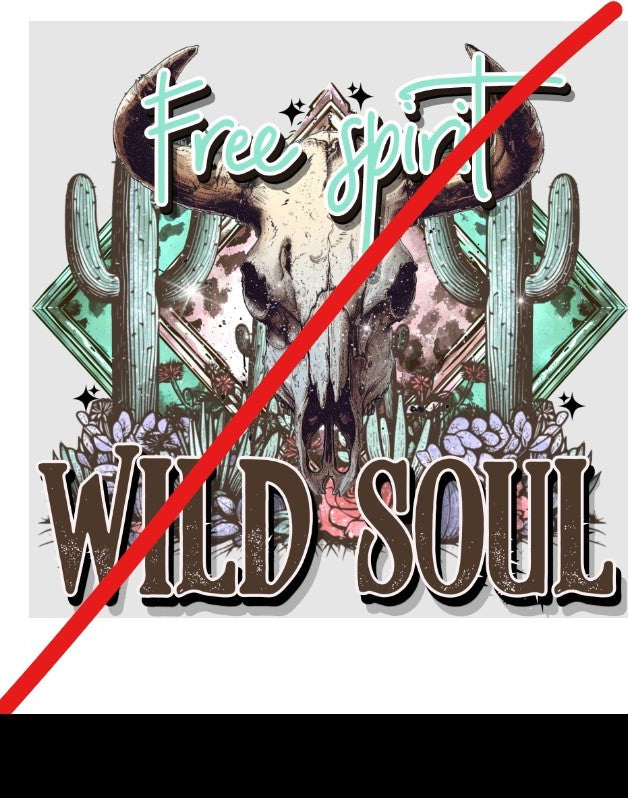 DTF Transfer Rustic Country Wild Soul