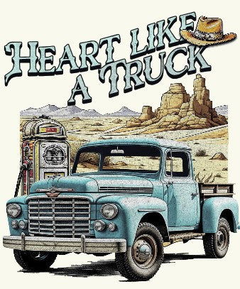 DTF Transfer Western Got a Heart Like A Truck
