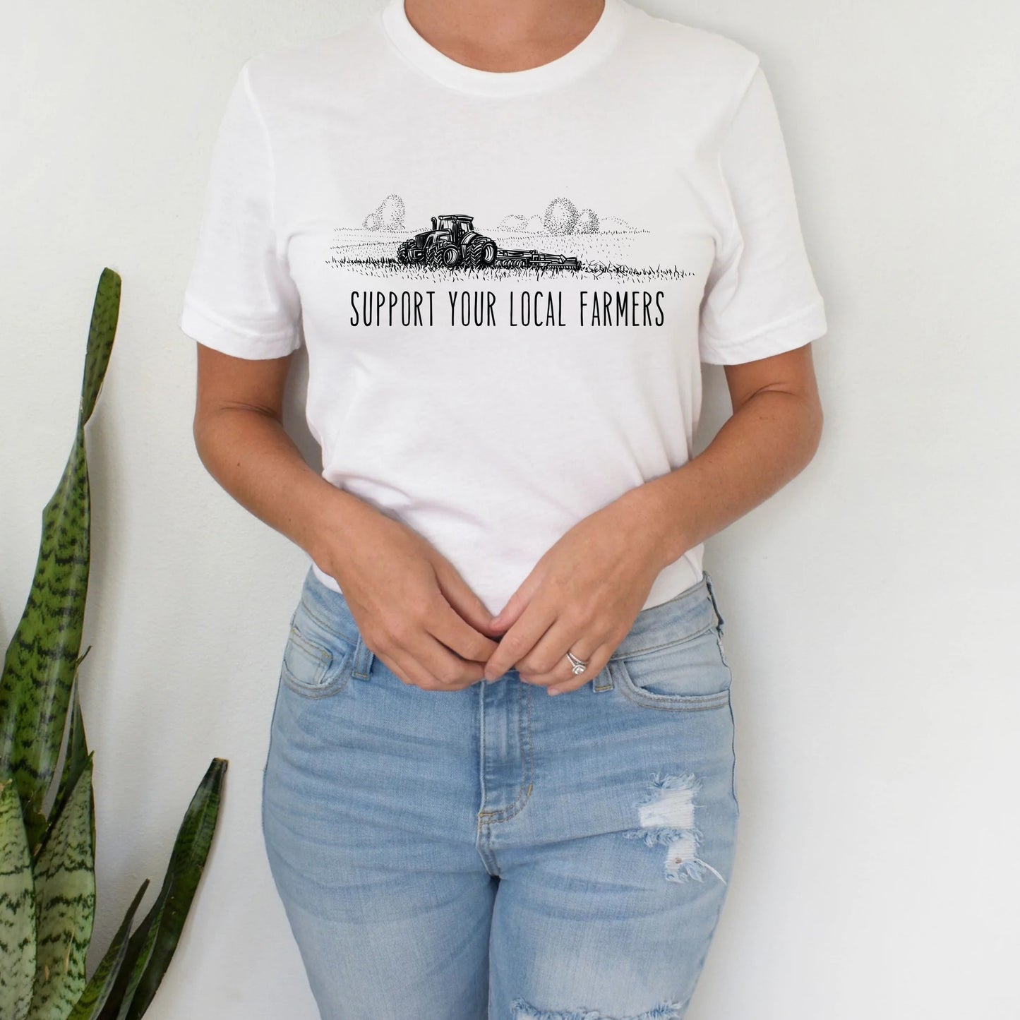 DTF Transfer Support Your Local Farmers - Vintage Tractor Farming