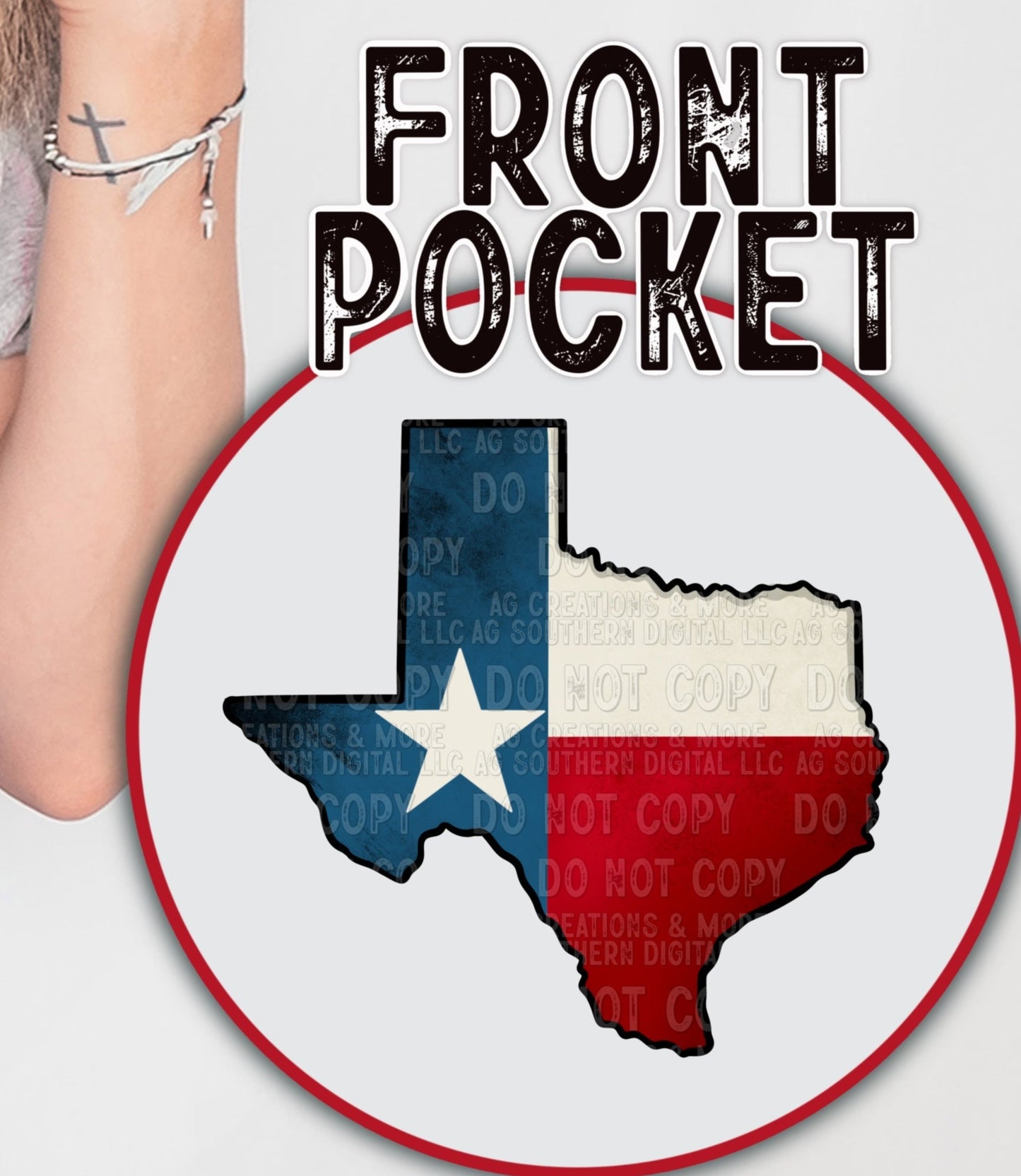 DTF Transfer Rustic Country I Stand With Texas
