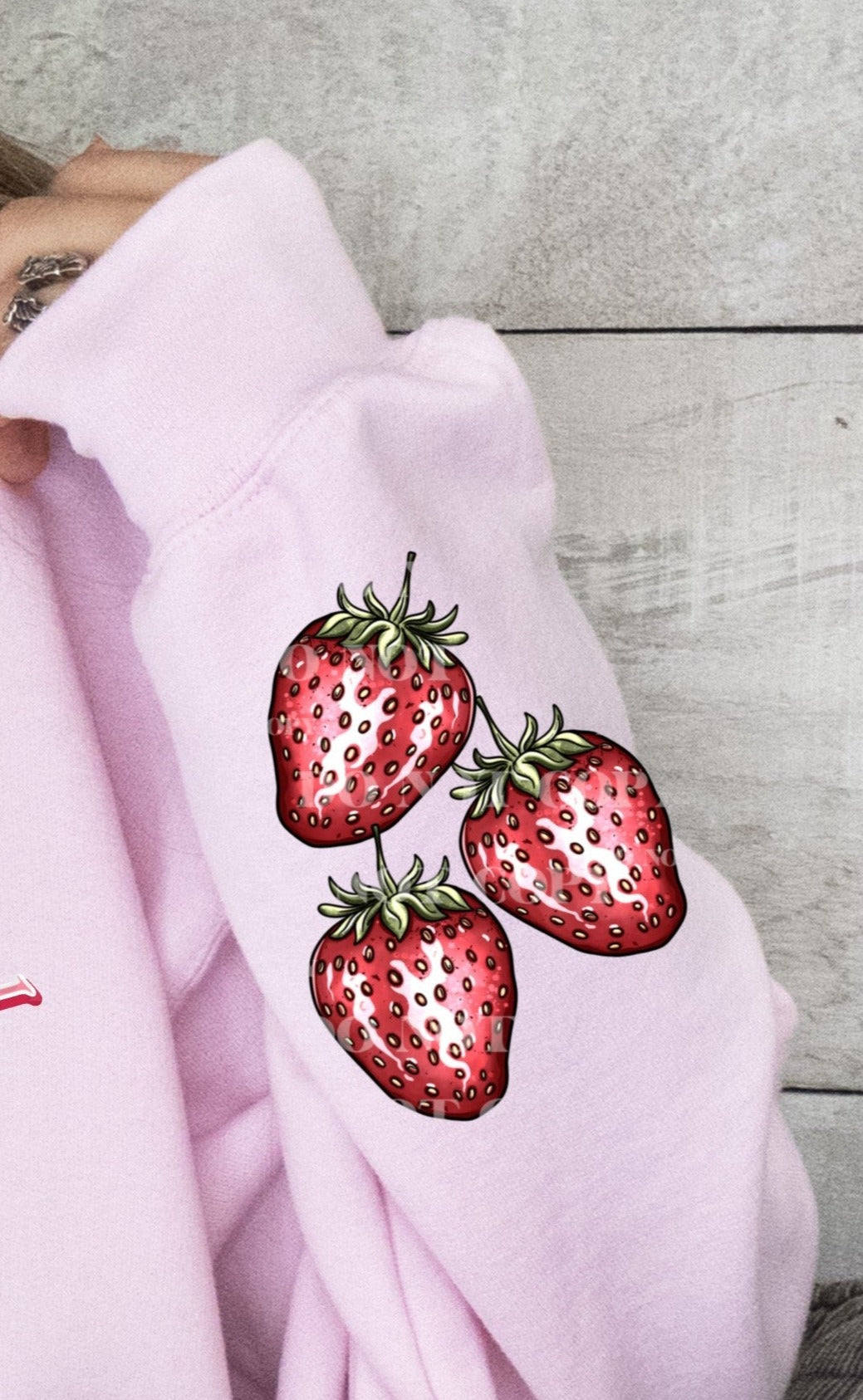 DTF Transfer Valentines Strawberry Milkshake Cow Sleeve offered