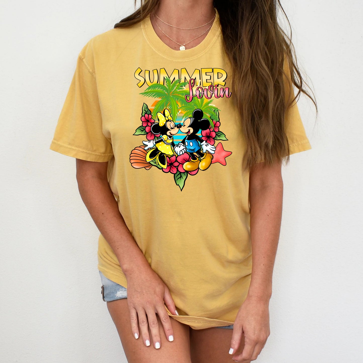 DTF Transfer Summer Lovin’ – Tropical Couple Cartoon Beach Vibes