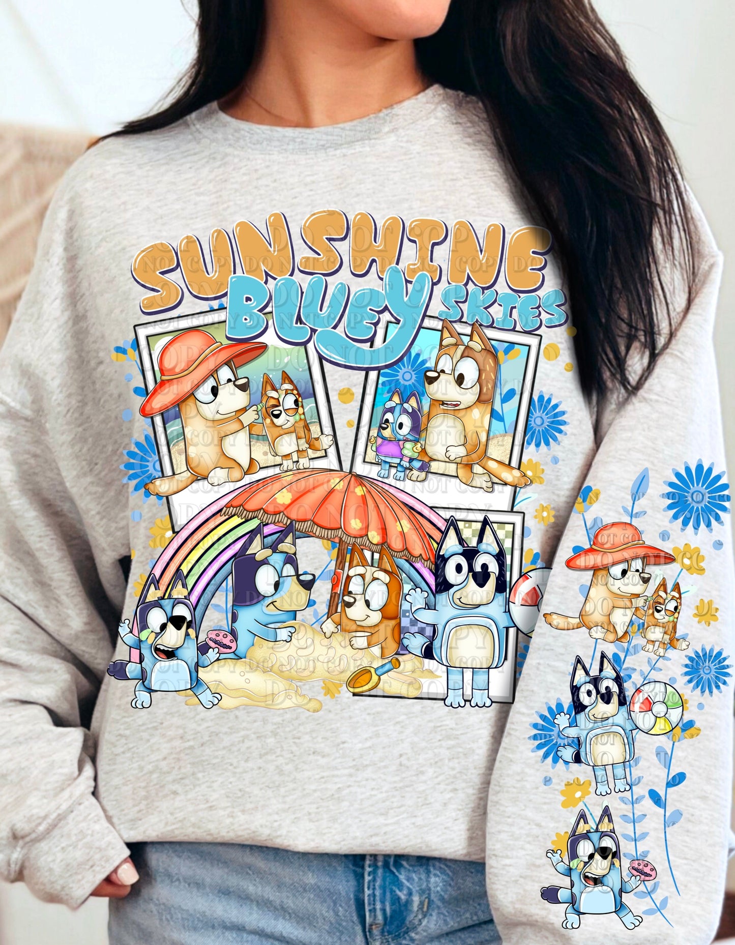 DTF Transfer Vintage Sunshine Blue Skies