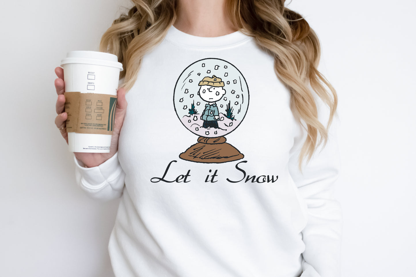DTF Transfer Merry Christmas Charlie Brown Let It Snow
