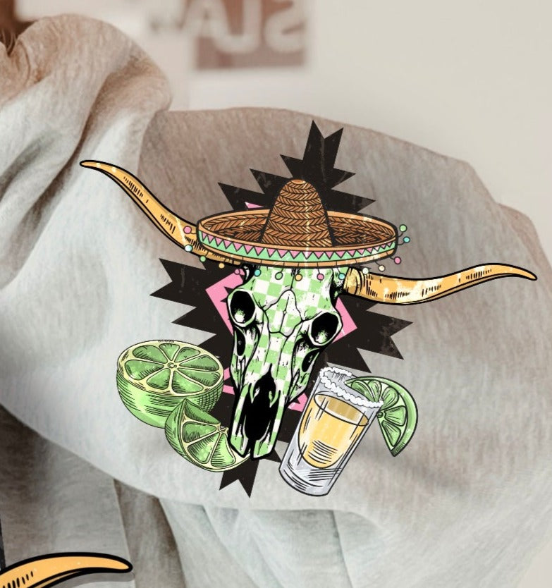 DTF Transfer Western Bobo Summer Style Tequila
