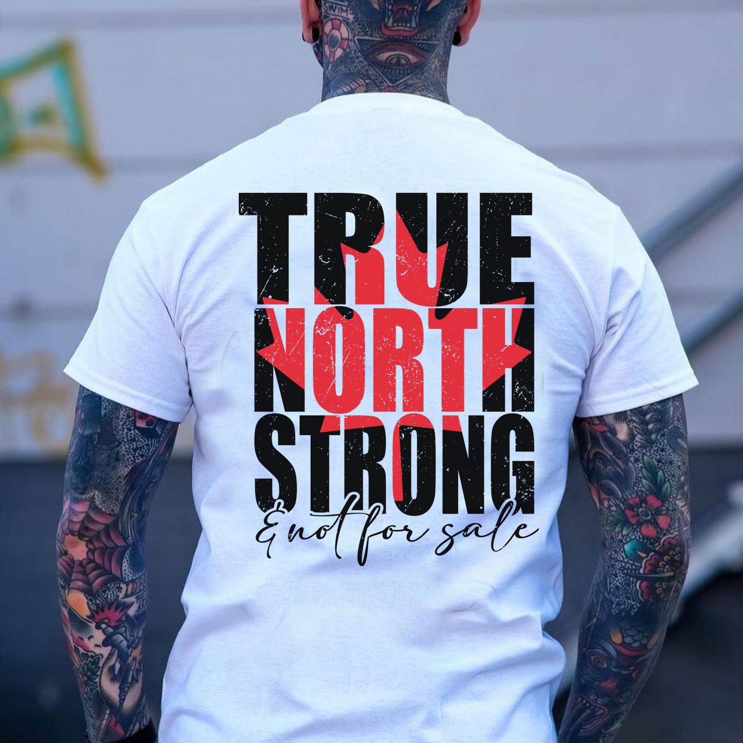 DTF Transfer True North Strong Rustic Vintage