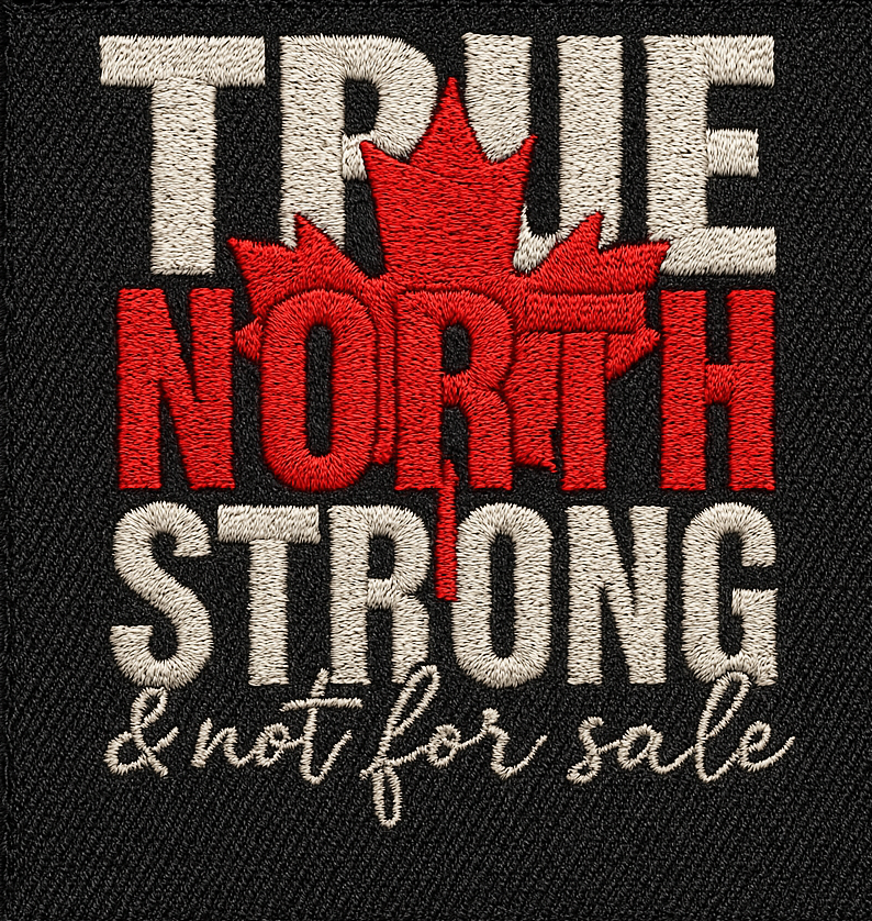 Embroidered-Effect DTF Transfer True North
