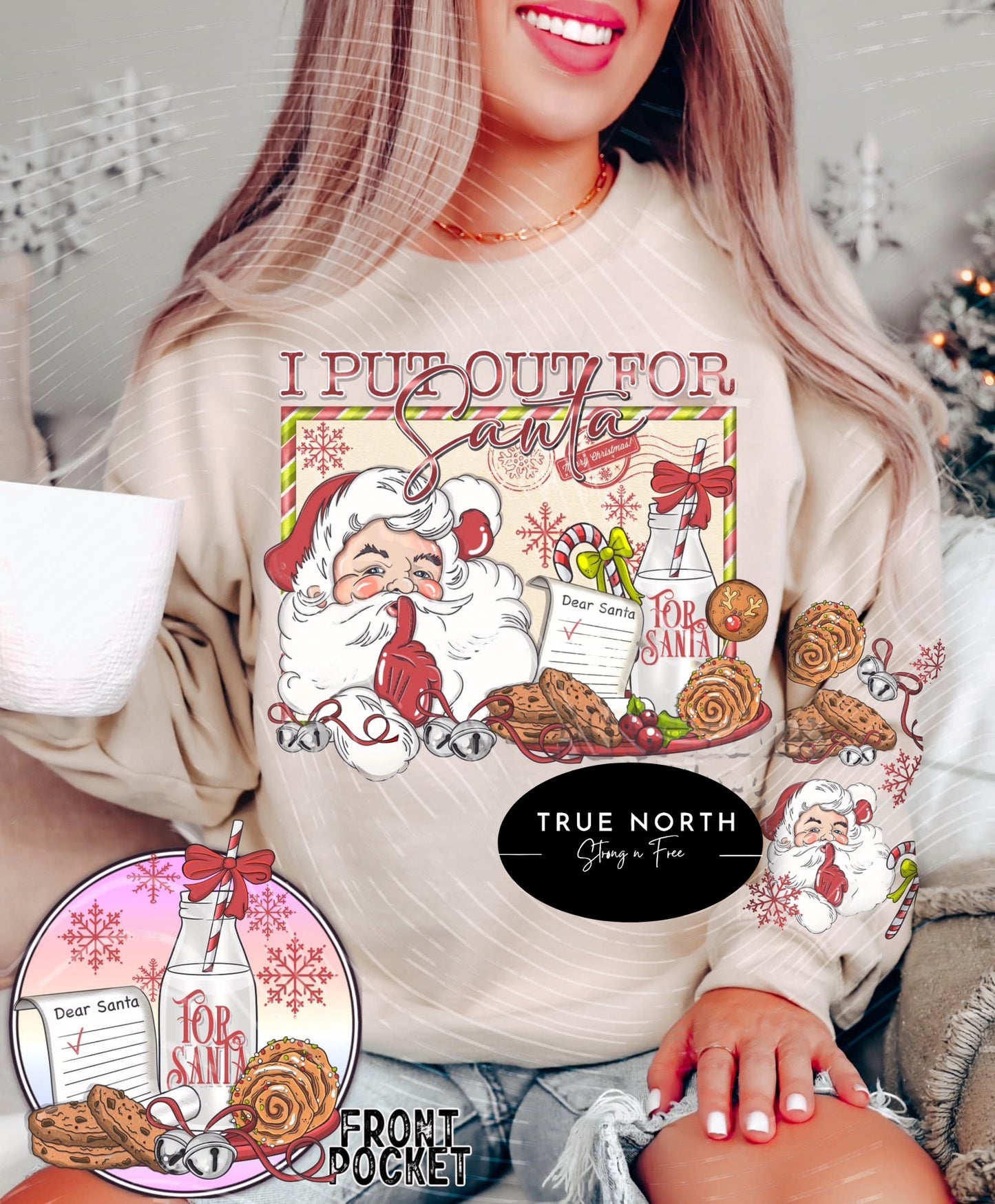 DTF Transfer I Put Out For Santa Sleeves Jumbo