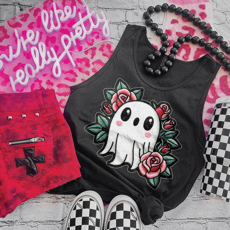 DTF Transfer Ghost Spooky Faux Embroidery #3