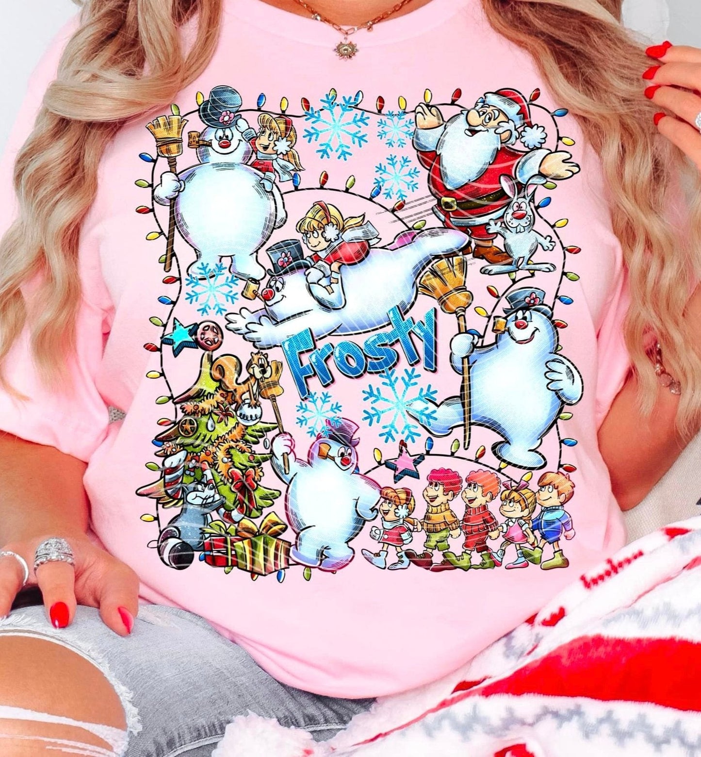 Sweatshirt Hoodie Or T-Shirt Christmas 'Happy Birthday!' Snowman Say