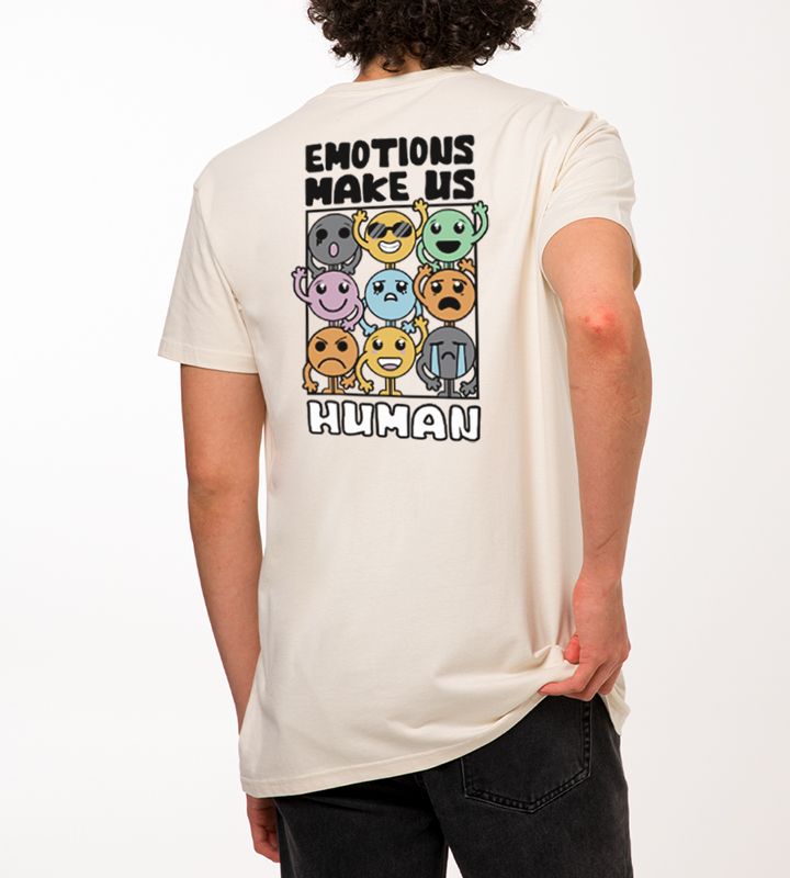 Emotions Make Us Human Humorous T-Shirt or Sweatshirt 255 max Keywords Emotions Human T-Shirt Sweatshirt Humor Concise Descriptive Clear