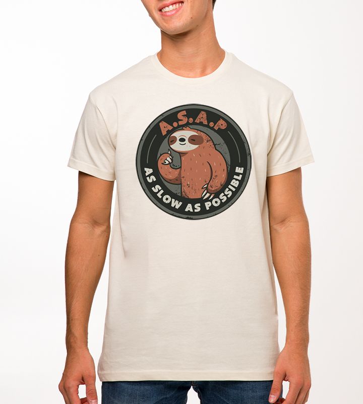 T-Shirt or Sweatshirt Humor ASAP AS Slow As Possible