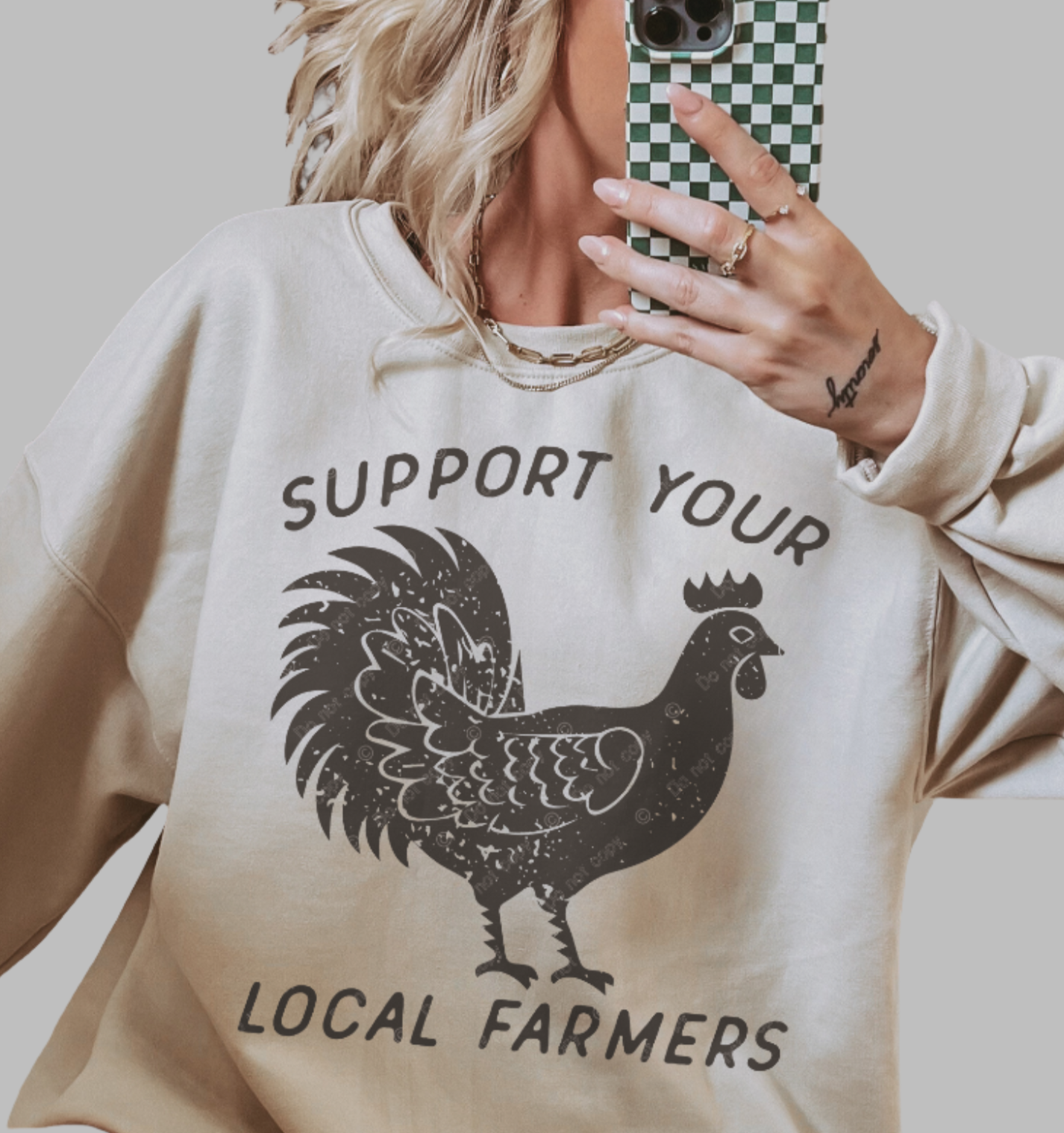 DTF Transfer Country Support Your Local Famers