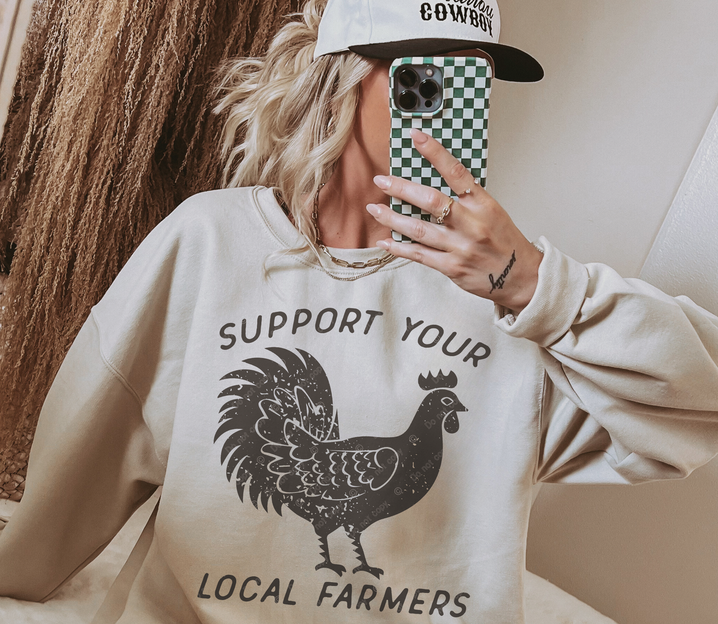 DTF Transfer Country Support Your Local Famers