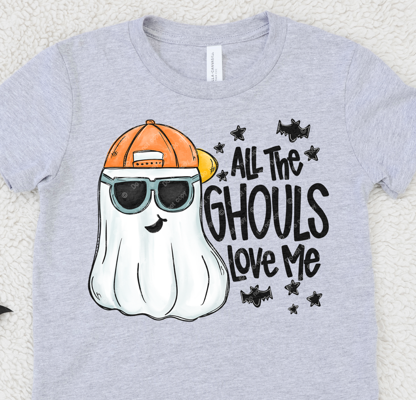 DTF Transfer Fall Halloween Humor All The Ghouls Love Me