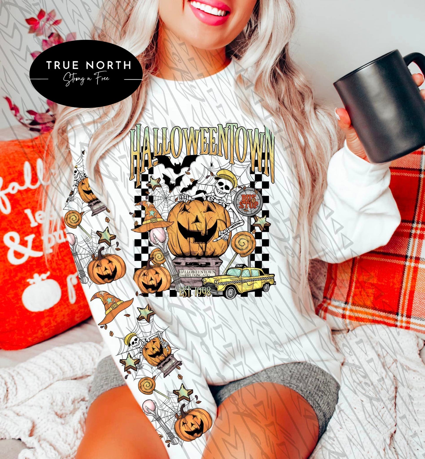 DTF Transfer Halloween Town