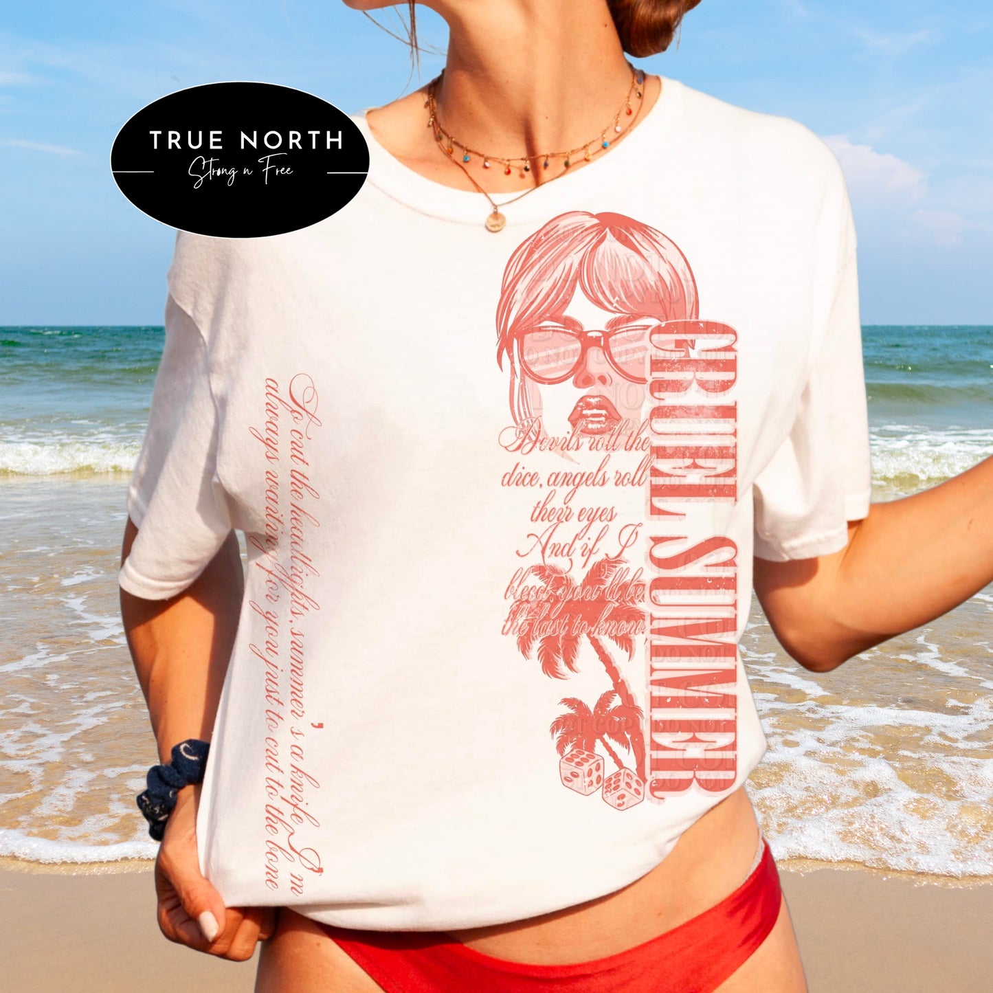 DTF Transfer Cruel +Sleeve offered 80's Style