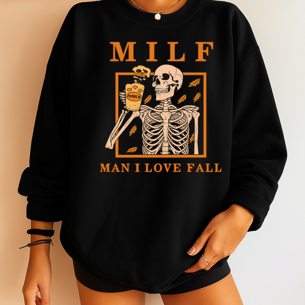 DTF Transfer MILF – Man I Love Fall Skeleton